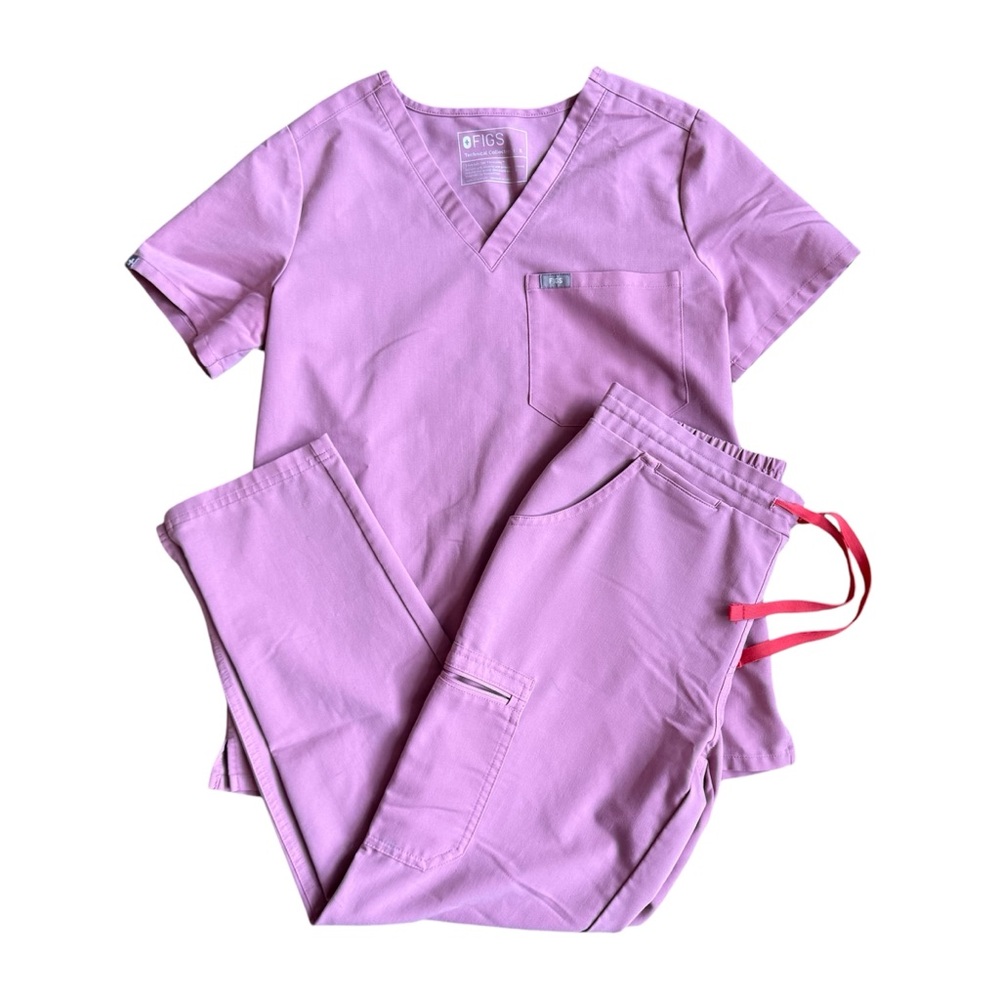 FIGS Pink Technical Collection Nurse Medical Scrub Set